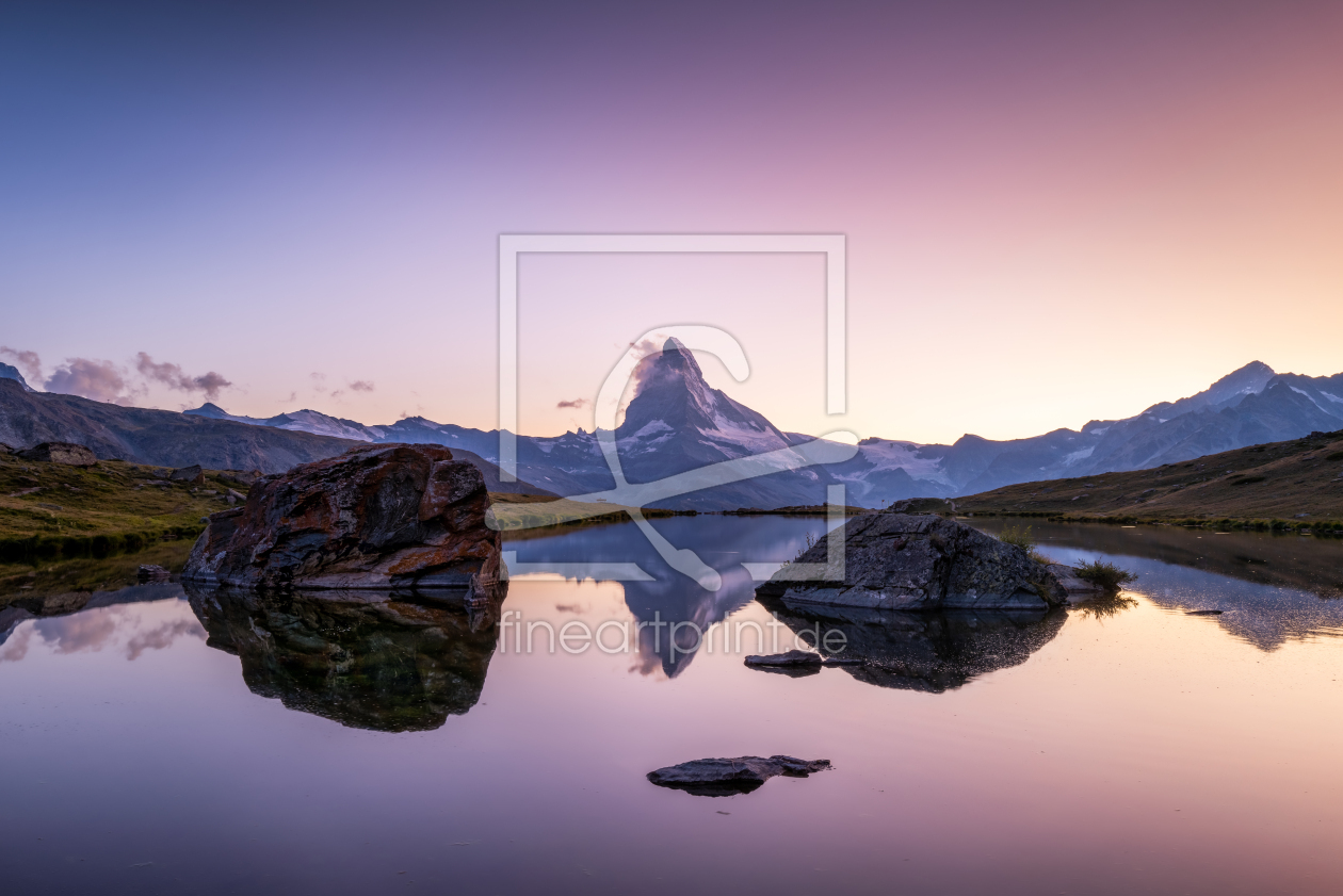 Bild-Nr.: 12096604 Sonnenuntergang am Stellisee bei Zermatt erstellt von eyetronic