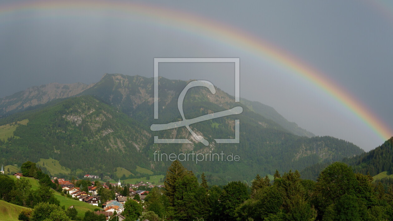 Bild-Nr.: 12100094 Regenbogen über Bad Hindelang erstellt von KundenNr-350901