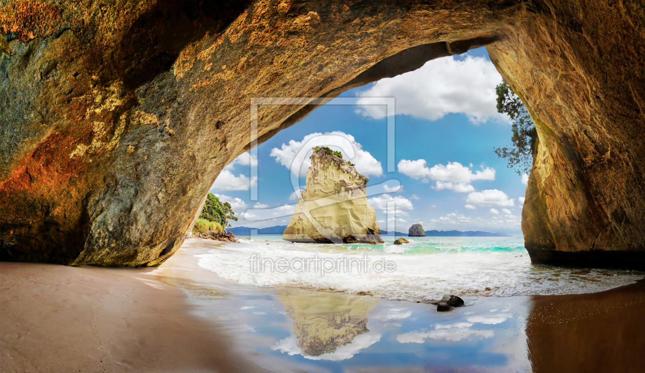 Bild-Nr.: 12107843 Cathedral Cove und Te Hoho Rock Neuseeland erstellt von Rucker