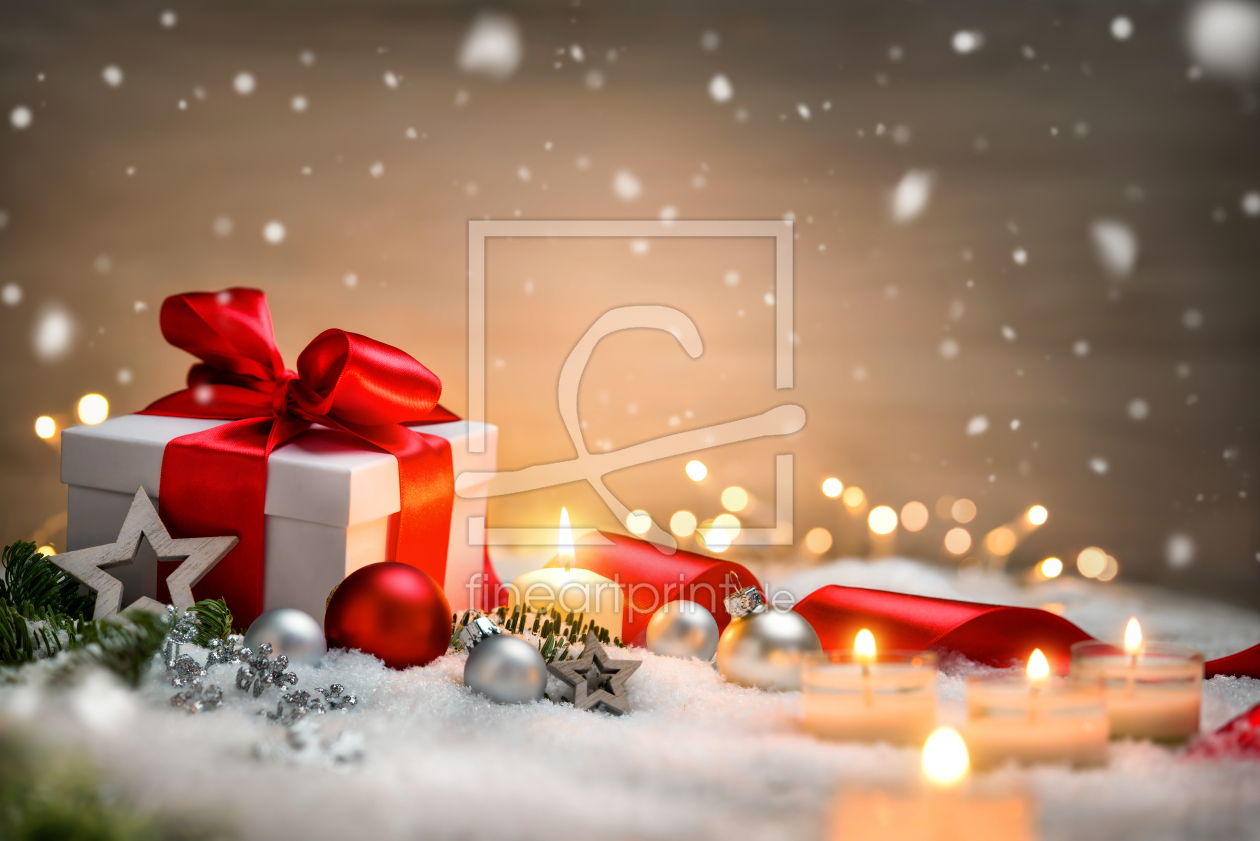 Bild-Nr.: 12121742 Weihnachtlicher Hintergrund mit Geschenk erstellt von Smileus