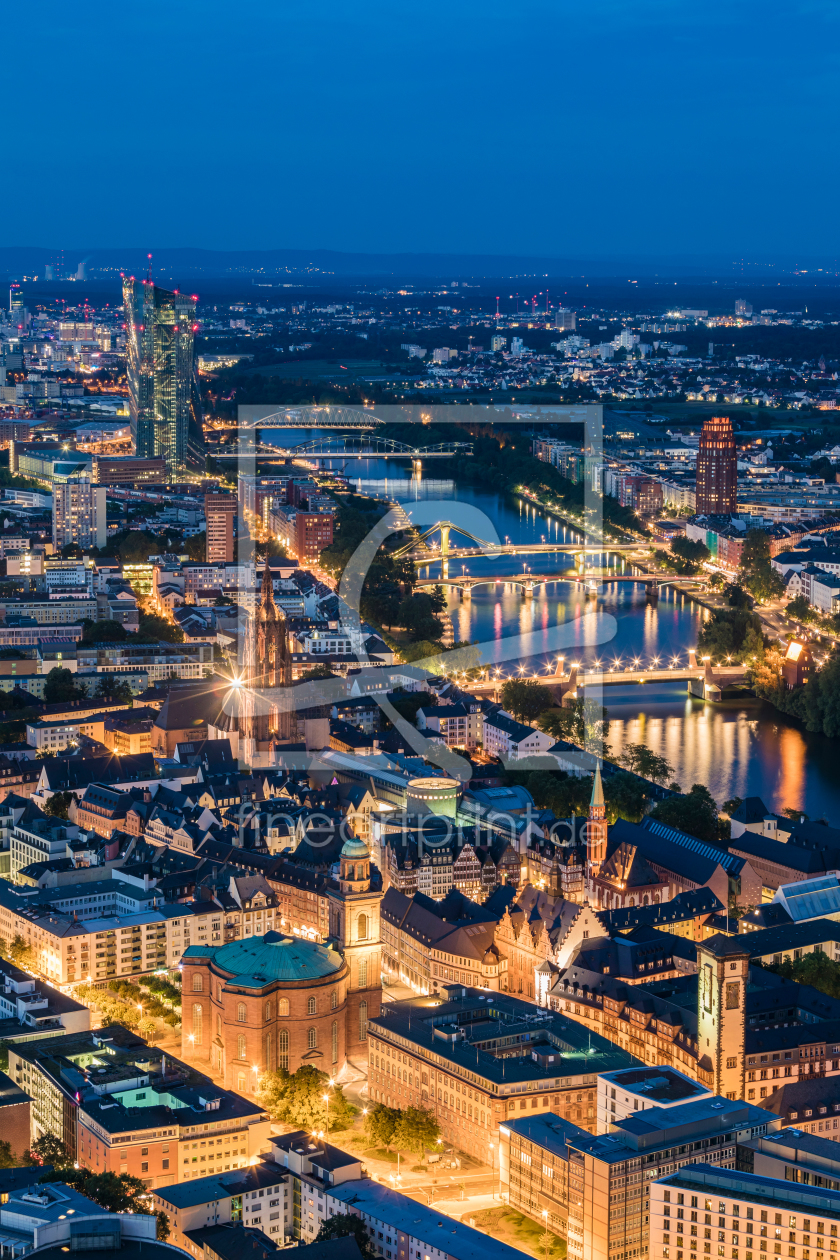 Bild-Nr.: 12142663 Frankfurt am Main mit Römerberg und Dom am Abend  erstellt von dieterich