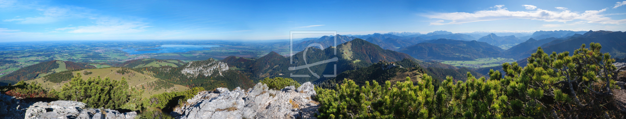 Bild-Nr.: 12168618 Gipfelpanorama Kampenwand Oberbayern erstellt von SusaZoom