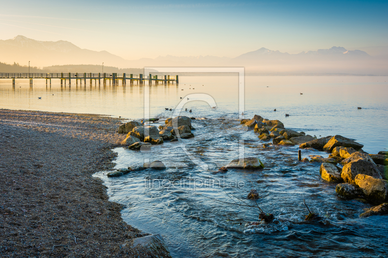 Bild-Nr.: 12168623 Wintermorgen am Chiemsee erstellt von Martin Wasilewski