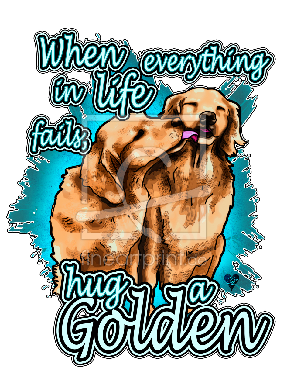 Bild-Nr.: 12170256 Golden Retriever Spruch erstellt von Bambis-Art