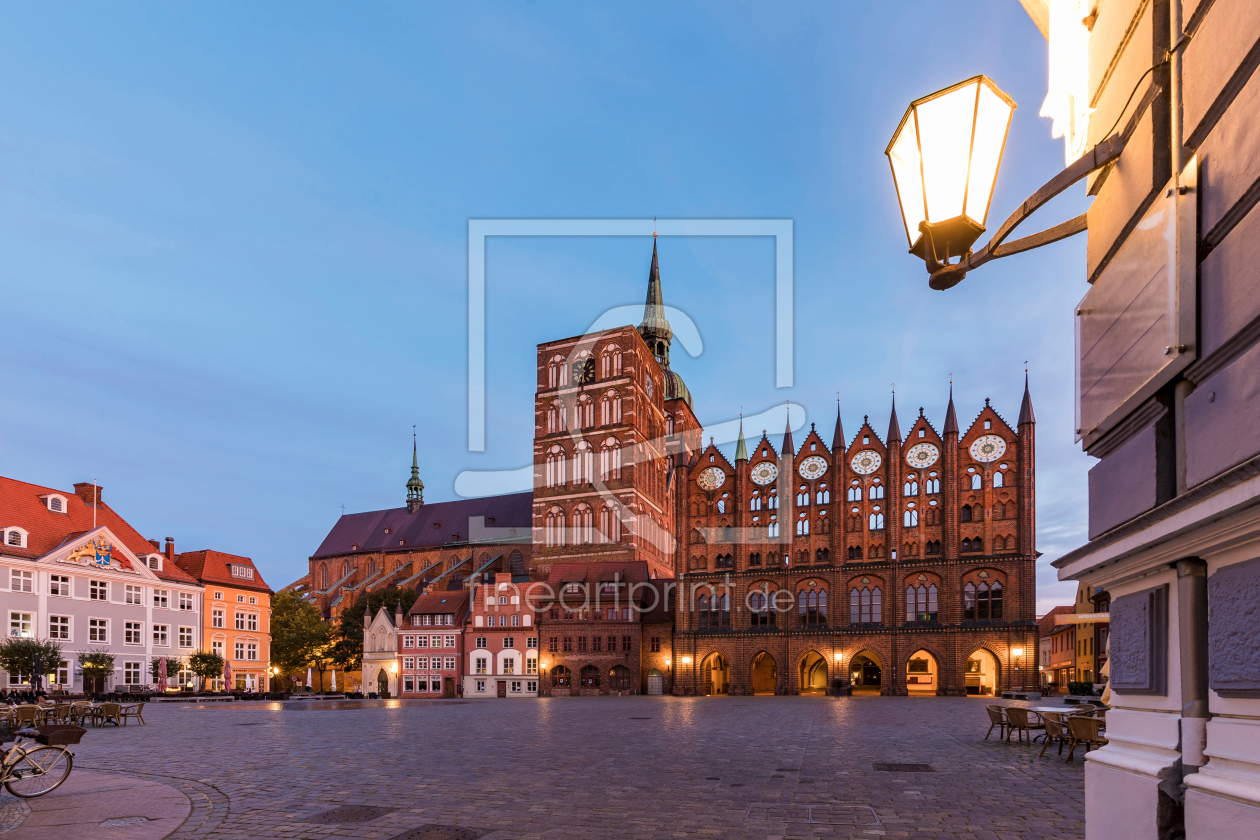 Bild-Nr.: 12172529 Alter Markt mit der Nikolaikirche in Stralsund erstellt von dieterich