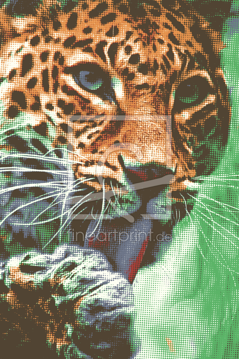 Bild-Nr.: 12177034 Leopard Portrait erstellt von Angela  Dölling