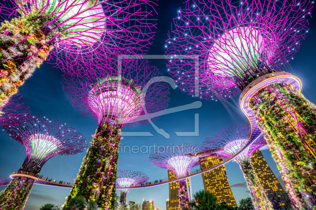 Bild-Nr.: 12178782 Supertrees im Gardens by the Bay in Singapore erstellt von eyetronic