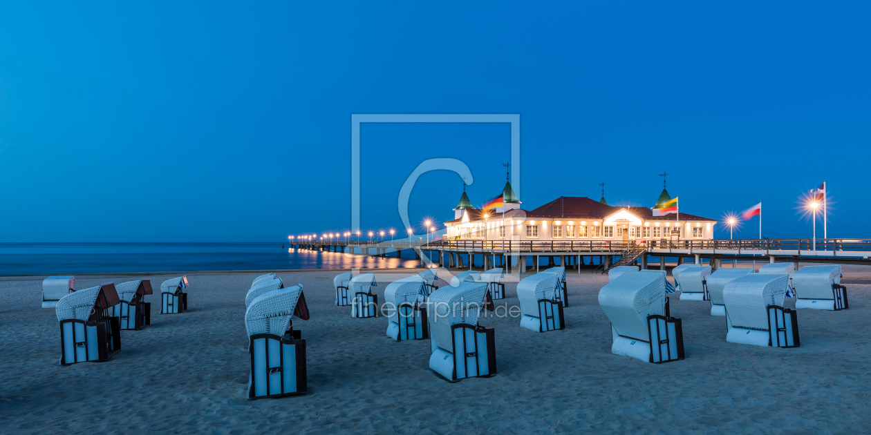 Bild-Nr.: 12180885 Seebrücke in Ahlbeck auf der Insel Usedom am Abend erstellt von dieterich