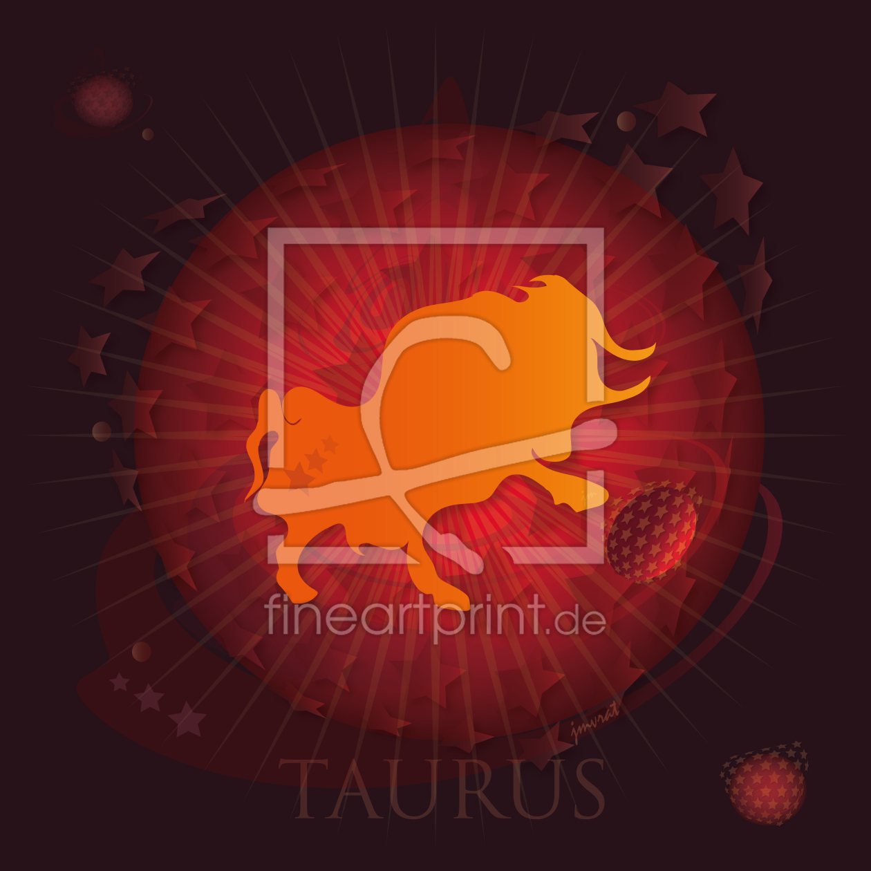 Bild-Nr.: 12181840 Stier Horoskop JM0047fap erstellt von Johannes Murat