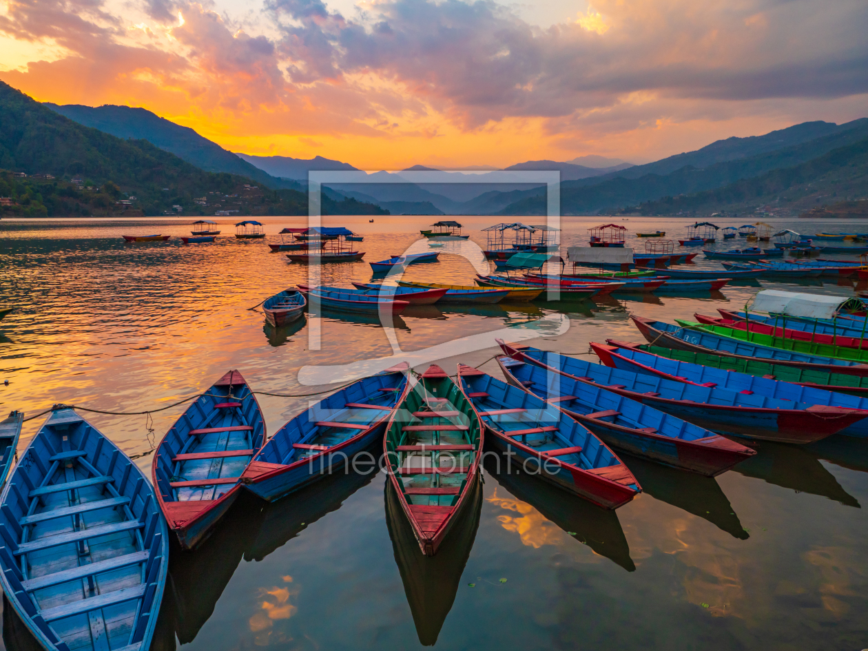 Bild-Nr.: 12183614 Phewa Lake Sunset erstellt von andreasschwalm