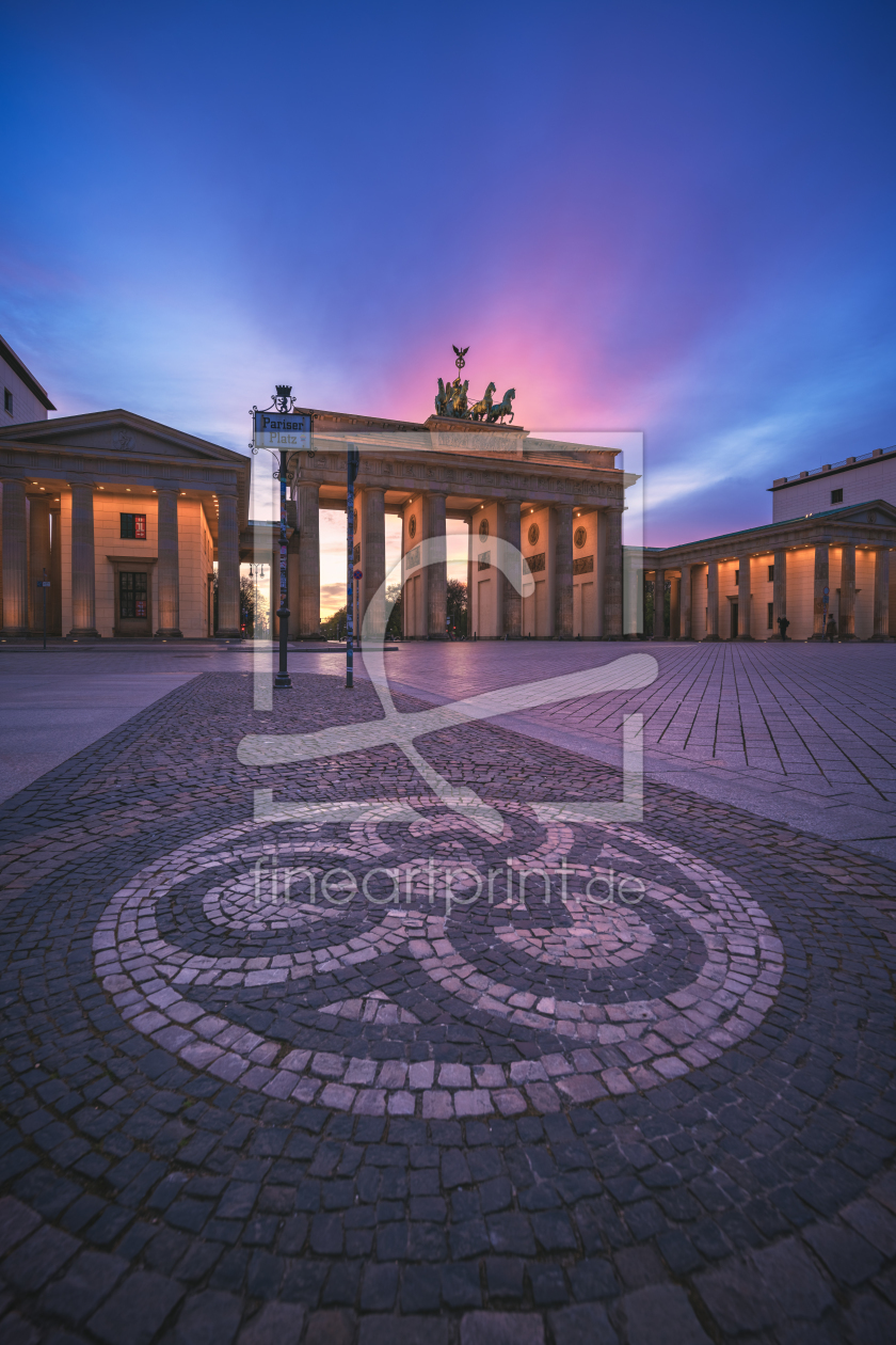Bild-Nr.: 12197861 Berlin Brandenburger Tor zum Sonnenuntergang erstellt von Jean Claude Castor