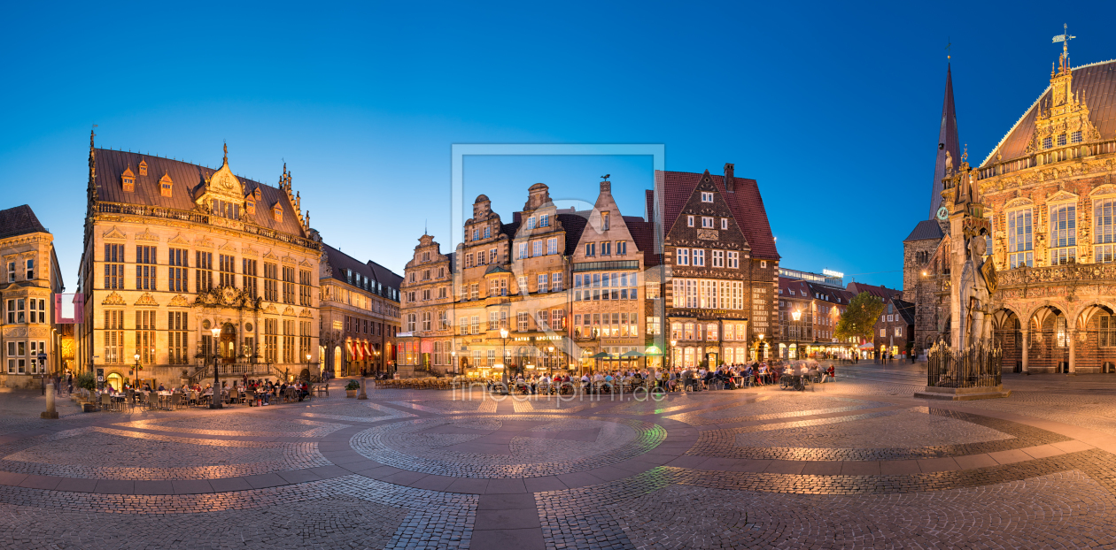 Bild-Nr.: 12201694 Bremen Marktplatz Panorama erstellt von Mapics