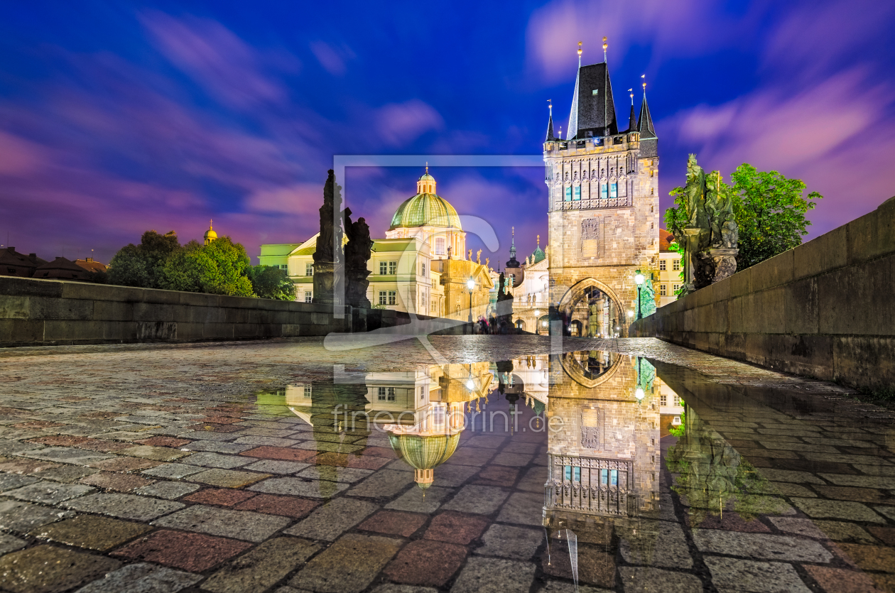 Bild-Nr.: 12202472 Regennacht in Prag erstellt von Mapics
