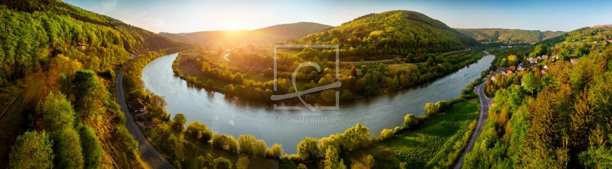 Bild-Nr.: 12202517 Panorama des Flusses Neckar bei Sonnenuntergang erstellt von Smileus
