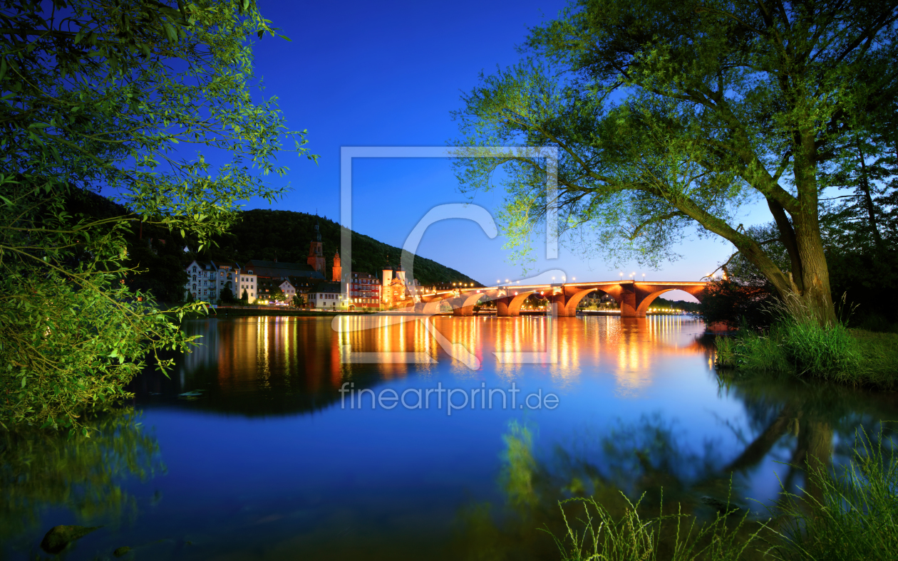 Bild-Nr.: 12204013 Der Fluss Neckar bei Abenddämmerung erstellt von Smileus