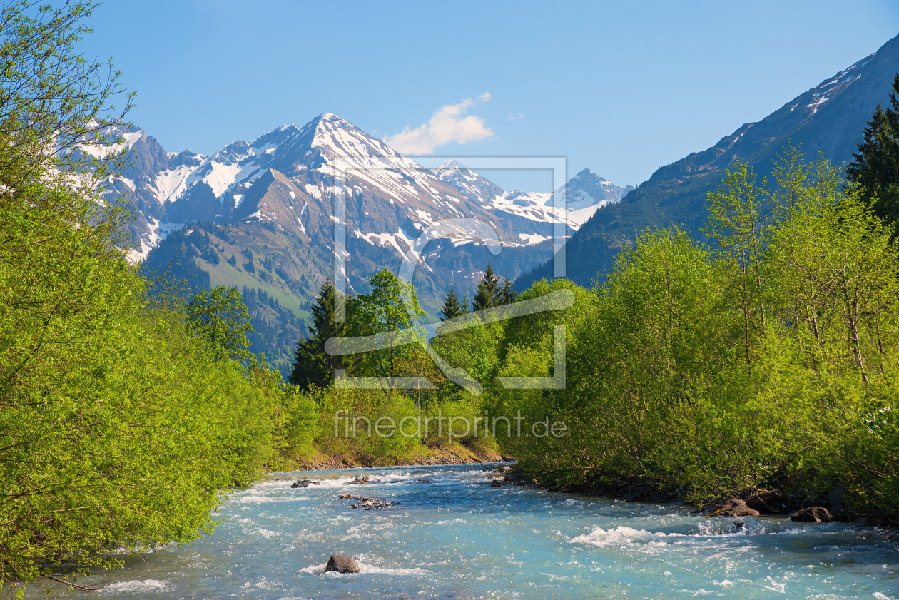 Bild-Nr.: 12216628 Flusslandschaft Stillach Oberstdorf erstellt von SusaZoom