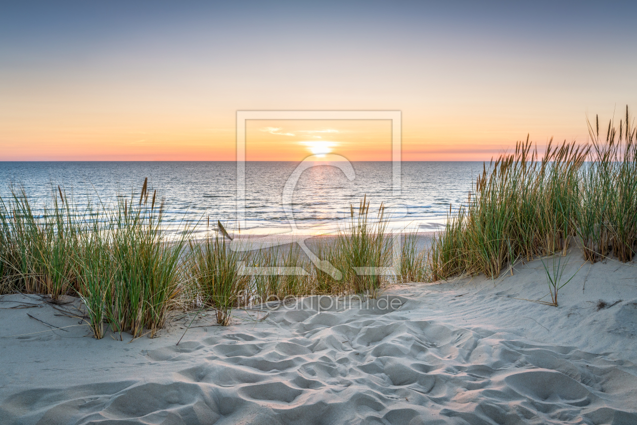 Bild-Nr.: 12218283 Sonnenuntergang am Dünenstrand erstellt von eyetronic
