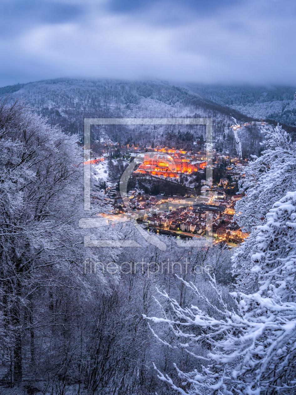 Bild-Nr.: 12228838 Heidelberger Altstadt im Winter erstellt von eyetronic