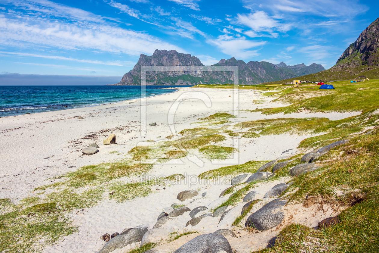 Bild-Nr.: 12229421 Der Strand Utakleiv Beach auf den Lofoten erstellt von Rico Ködder