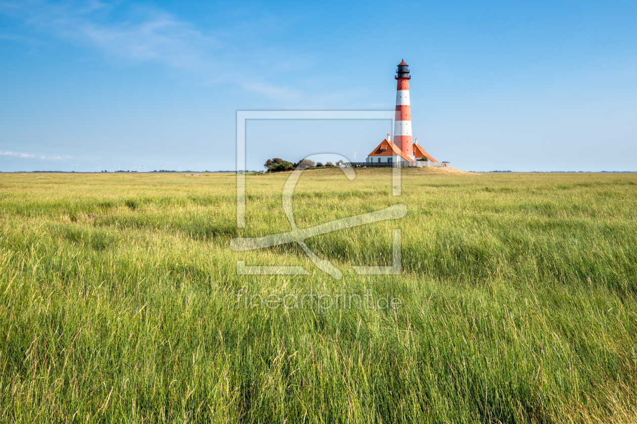 Bild-Nr.: 12231314 Leuchtturm Westerheversand bei Eiderstedt erstellt von eyetronic