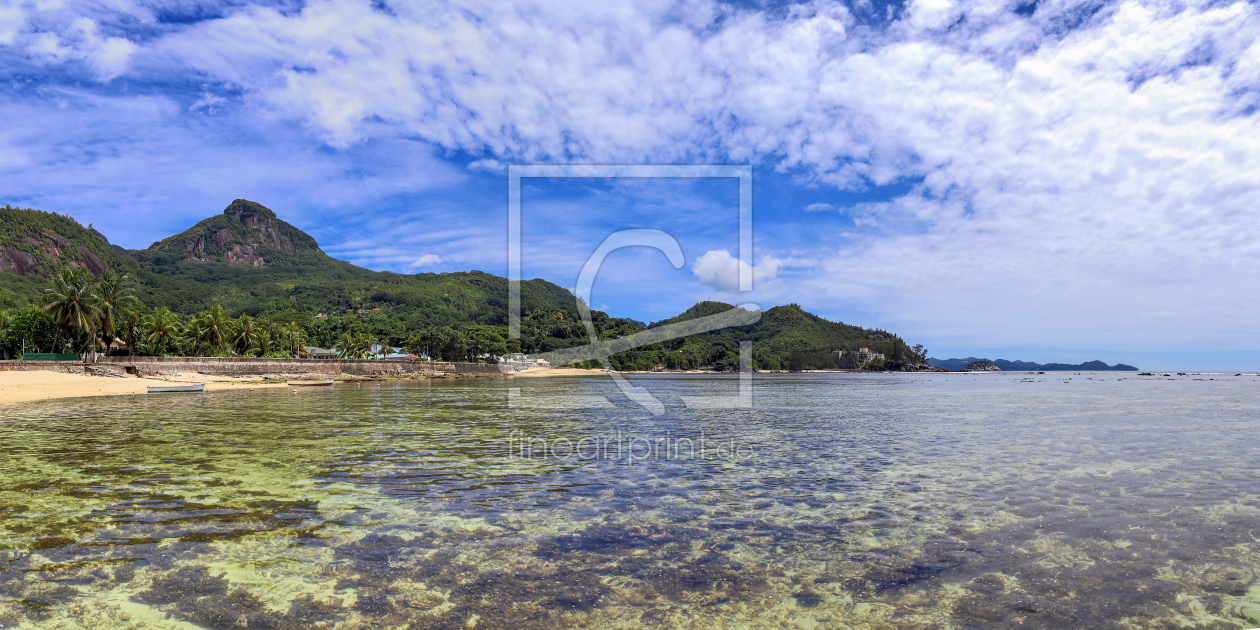 Bild-Nr.: 12232259 Traumstrand mit Palmen auf den Seychellen erstellt von MPfoto71
