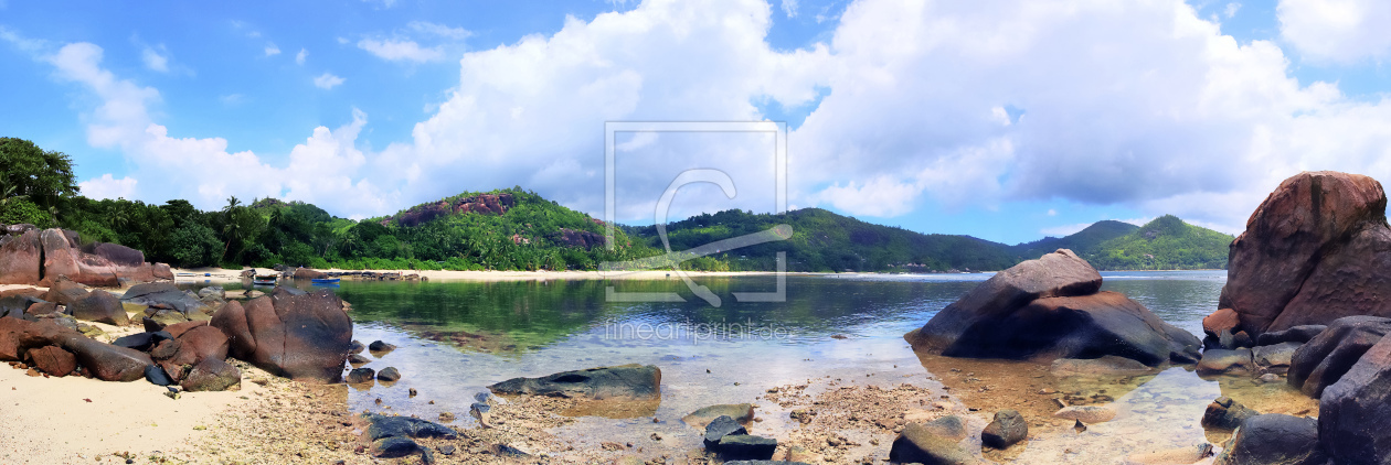 Bild-Nr.: 12232261 Traumstrand mit Palmen auf den Seychellen erstellt von MPfoto71