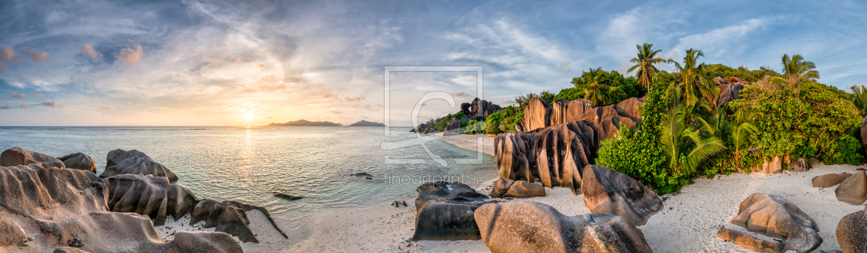 Bild-Nr.: 12234389 Sonnenuntergang auf La Digue erstellt von eyetronic