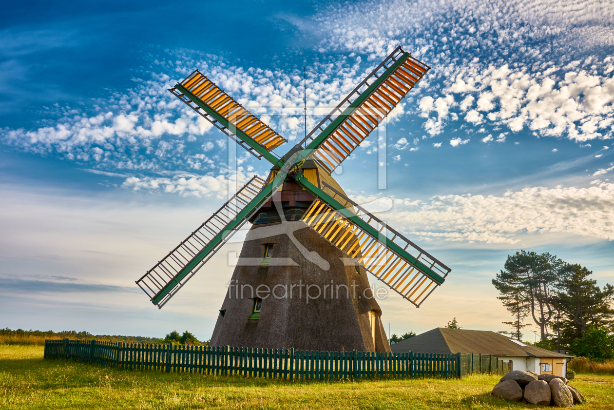 Bild-Nr.: 12244089 Windmühle im Abendlicht erstellt von Reiner Würz