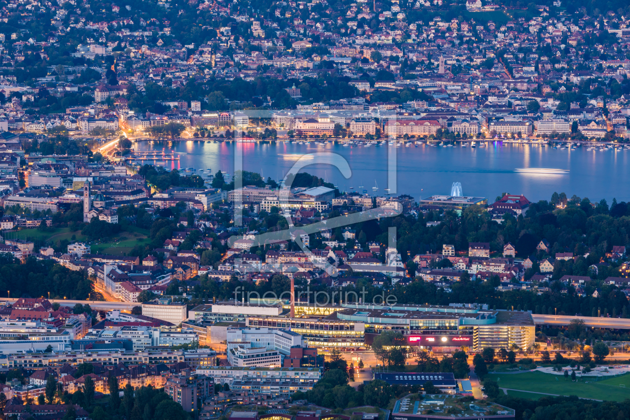 Bild-Nr.: 12244211 Blick vom Uetliberg über Zürich und den Zürichsee erstellt von dieterich