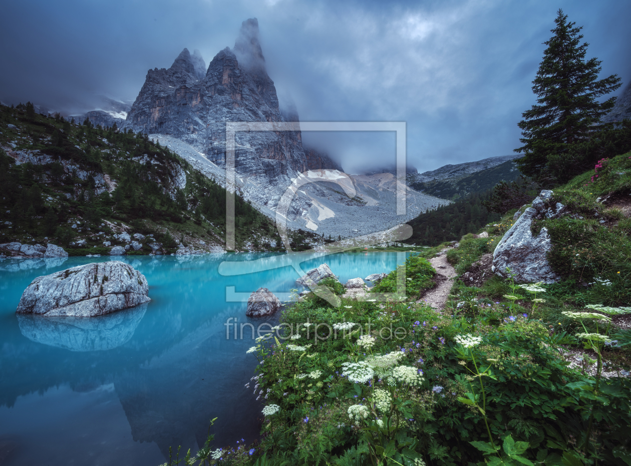 Bild-Nr.: 12244351 Lago di Sorapis Panorama Blaue Stunde erstellt von Jean Claude Castor