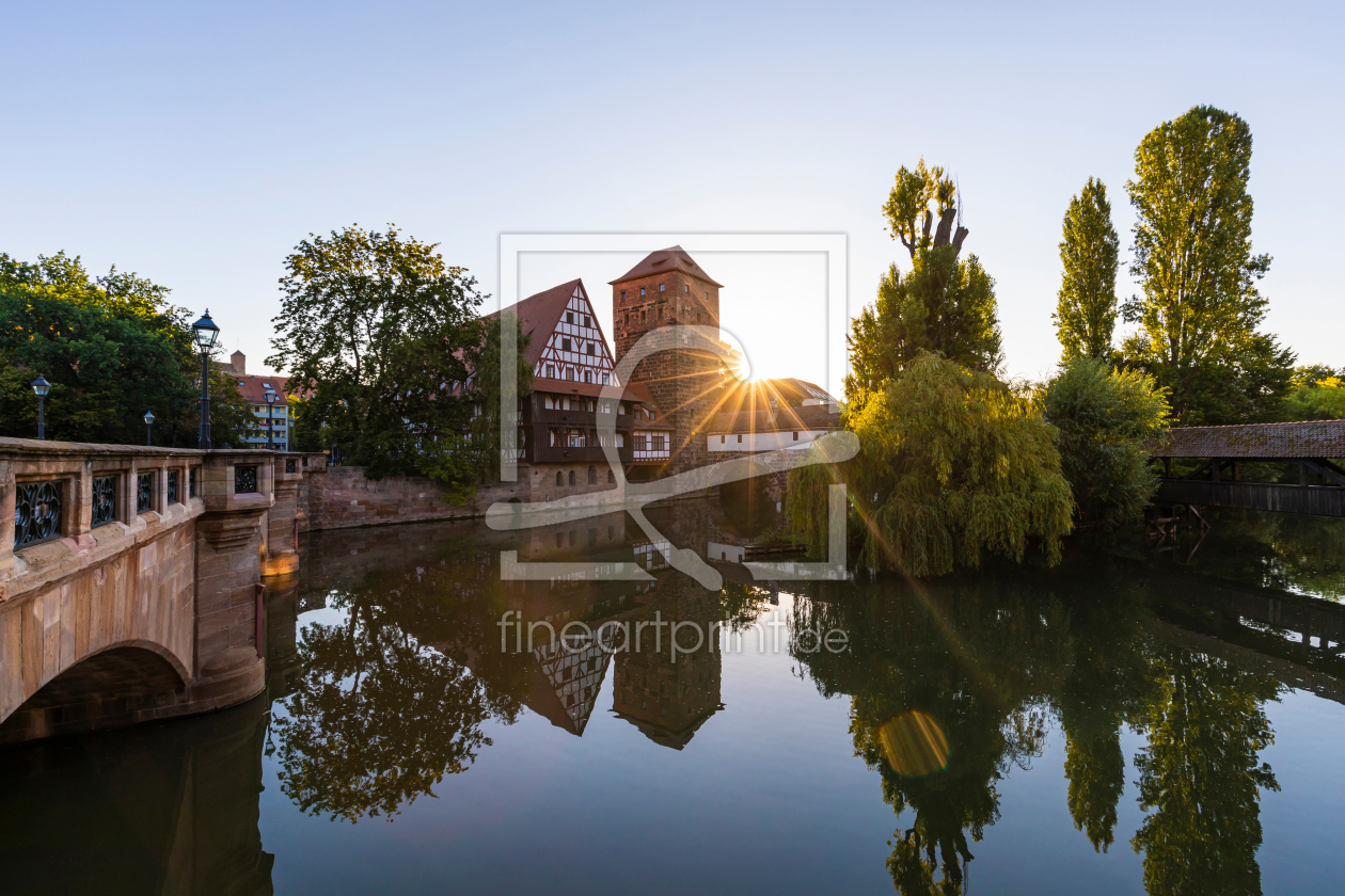 Bild-Nr.: 12248155 Altstadt von Nürnberg bei Sonnenaufgang erstellt von dieterich