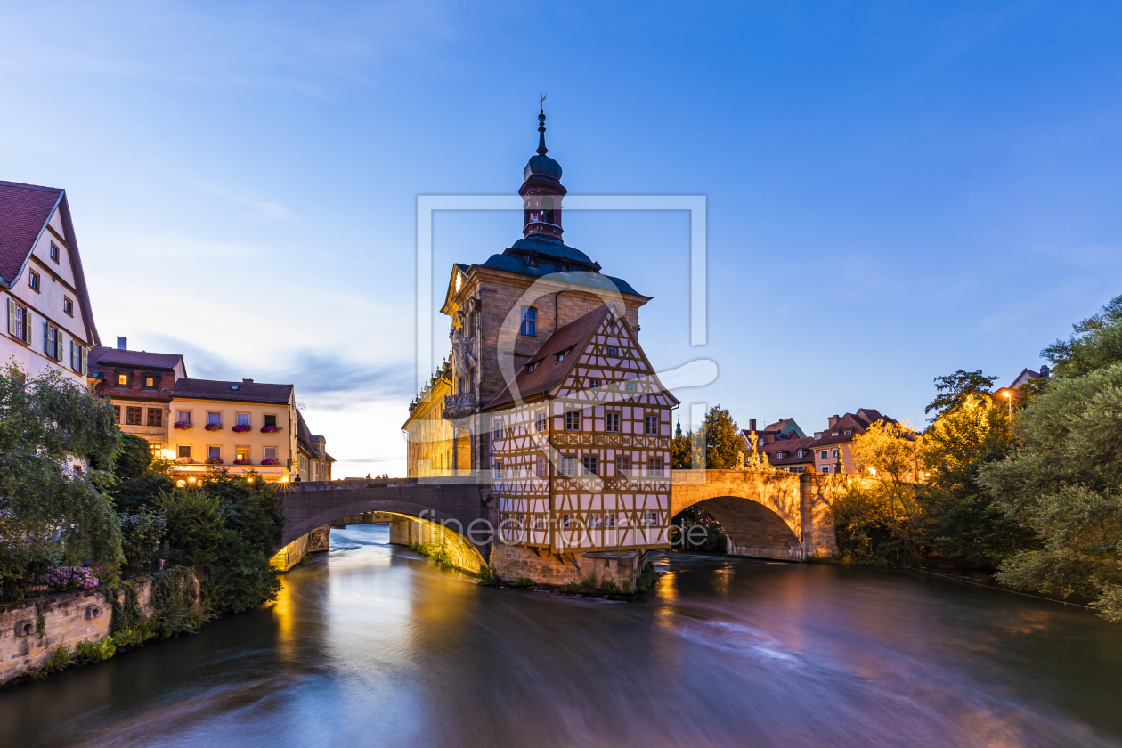 Bild-Nr.: 12248157 Altes Rathaus in Bamberg am Abend erstellt von dieterich