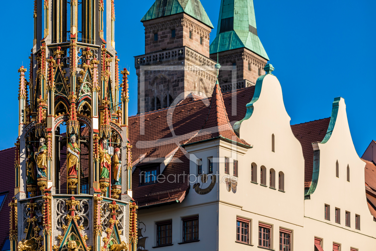 Bild-Nr.: 12249682 Schöner Brunnen und Sebalduskirche in Nürnberg erstellt von dieterich