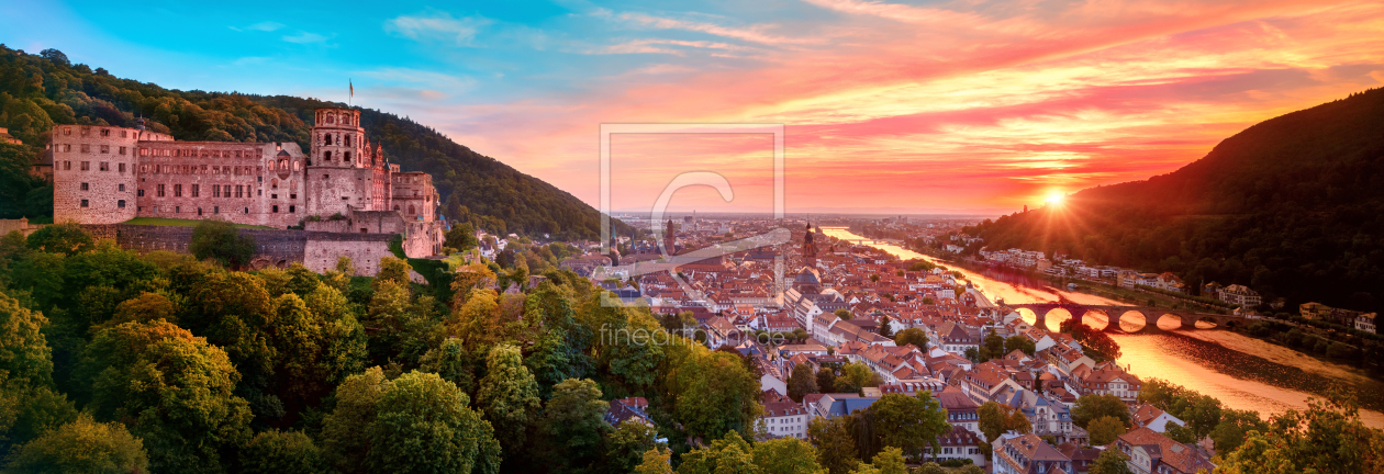 Bild-Nr.: 12251235 Farbenfroher Sonnenuntergang über Heidelberg erstellt von Smileus