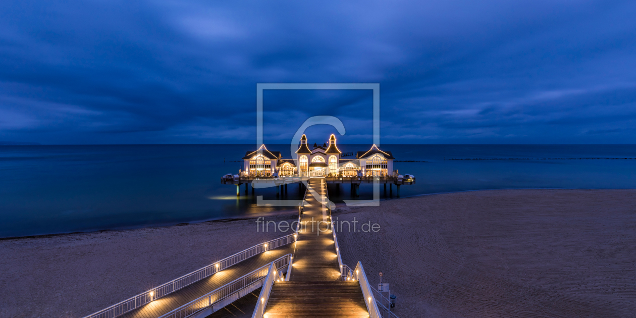 Bild-Nr.: 12254223 Seebrücke Sellin auf Rügen am Abend erstellt von dieterich