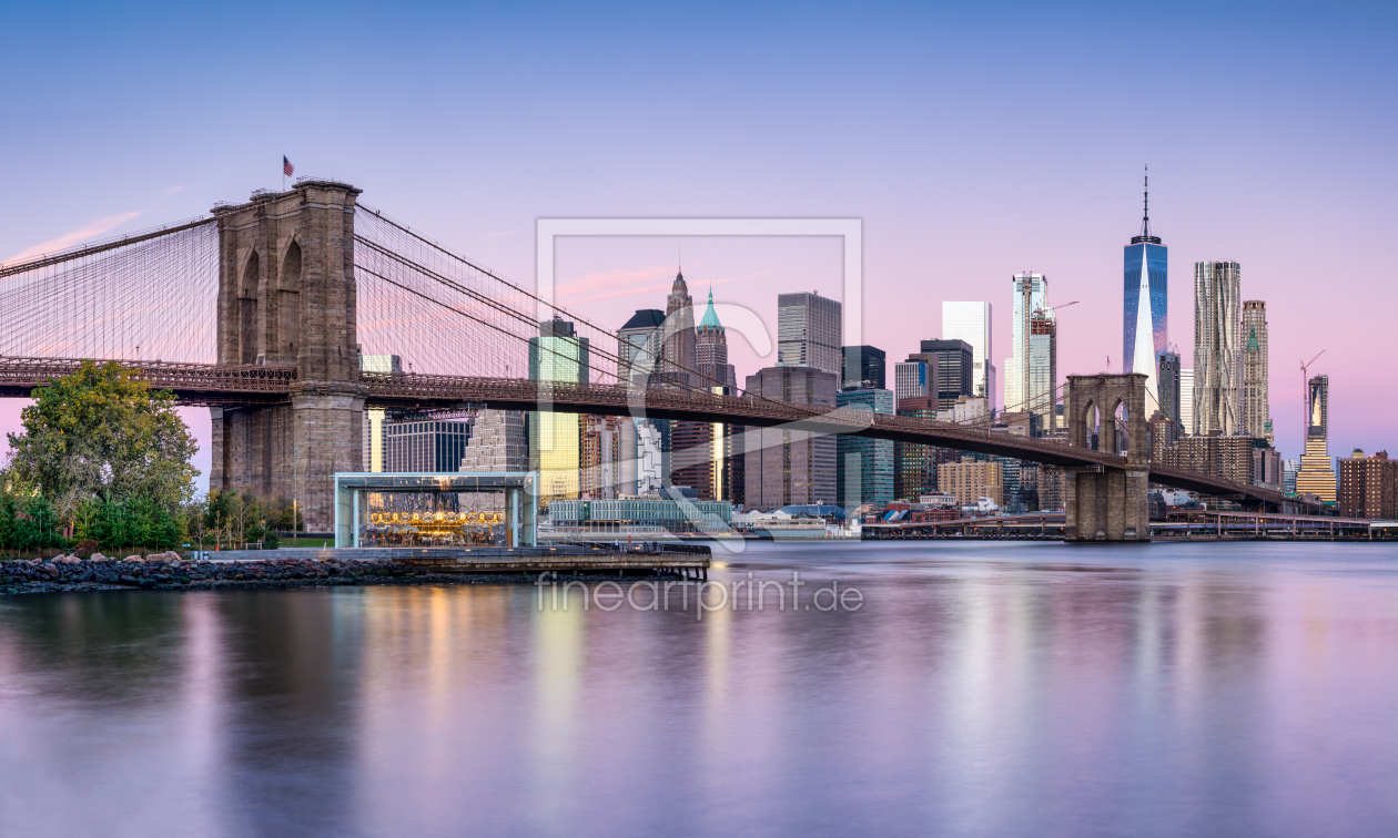 Bild-Nr.: 12258739 East River und Brooklyn Bridge in New York City erstellt von eyetronic
