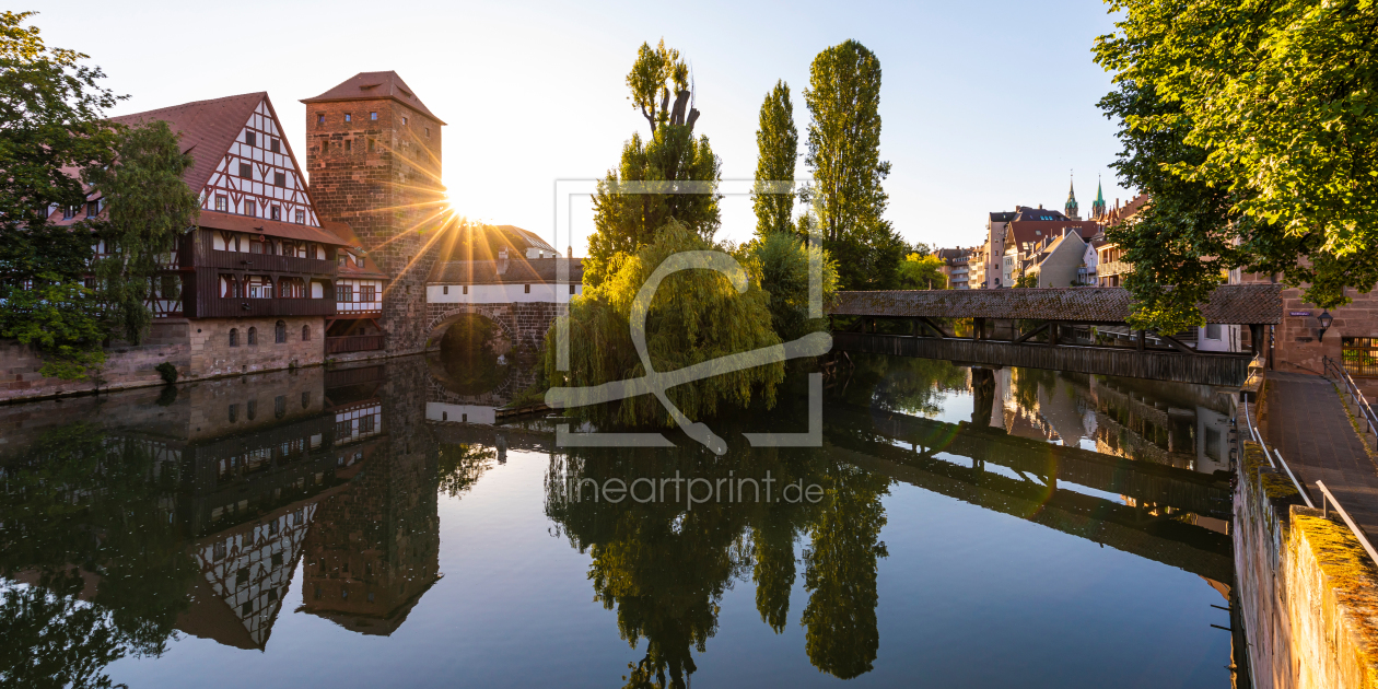 Bild-Nr.: 12259859 Altstadt von Nürnberg bei Sonnenaufgang erstellt von dieterich