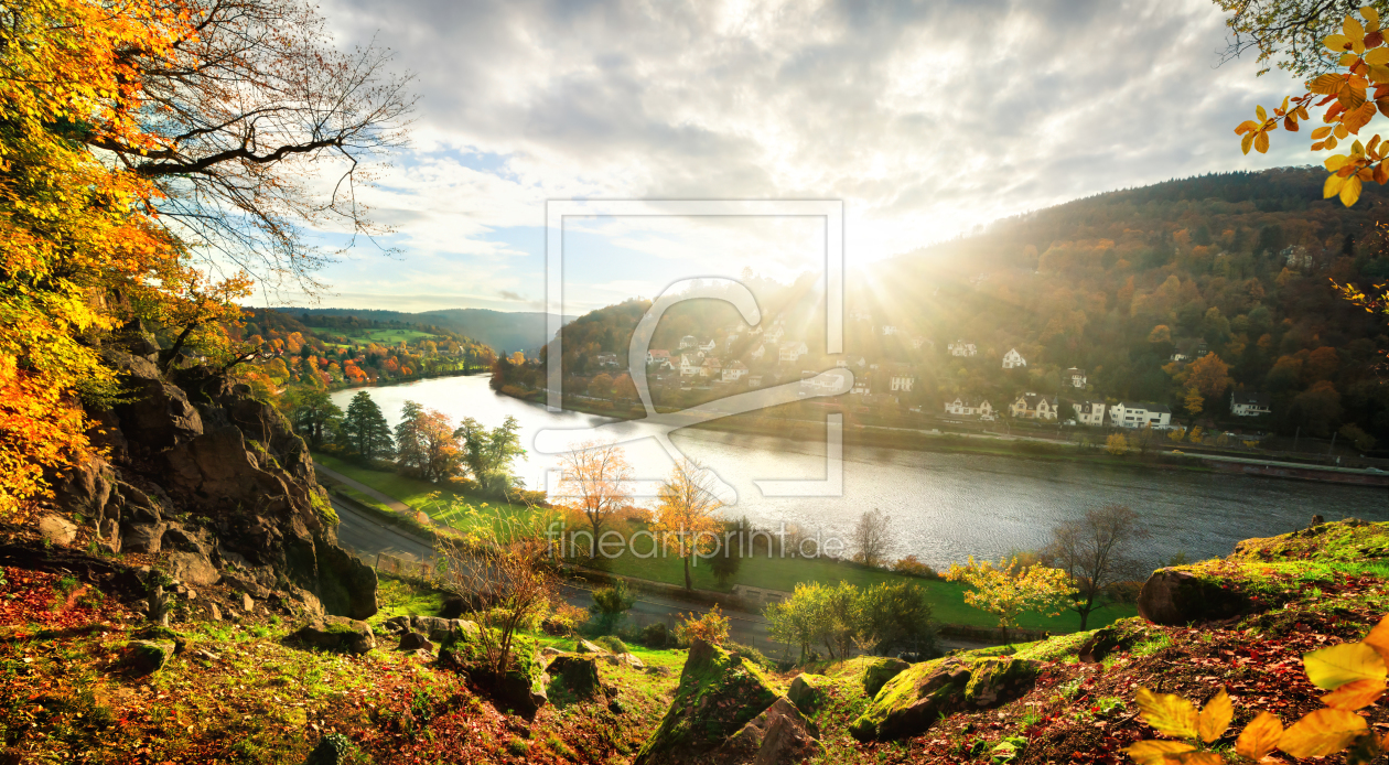 Bild-Nr.: 12260357 Landschaft am Neckar bei Heidelberg erstellt von Smileus