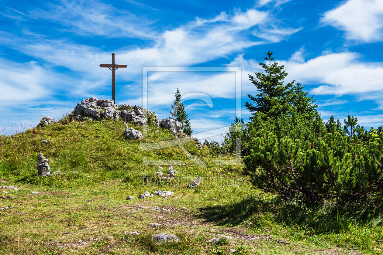 Bild-Nr.: 12263206 Gipfel des Prediktstuhls mit Kreuz erstellt von Rico Ködder