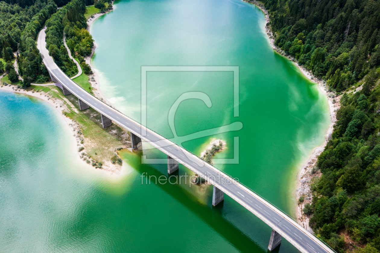 Bild-Nr.: 12263325 Luftaufnahme der Brücke über dem Sylvensteinsee erstellt von raphotography88