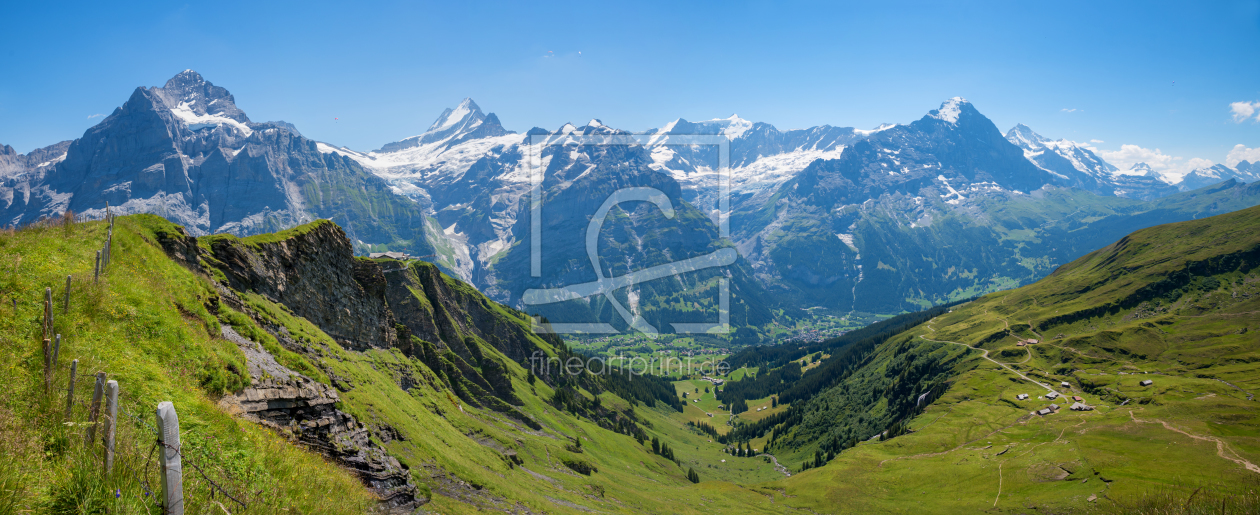 Bild-Nr.: 12267445 Schweizer Alpenpanorama Grindelwald First erstellt von SusaZoom
