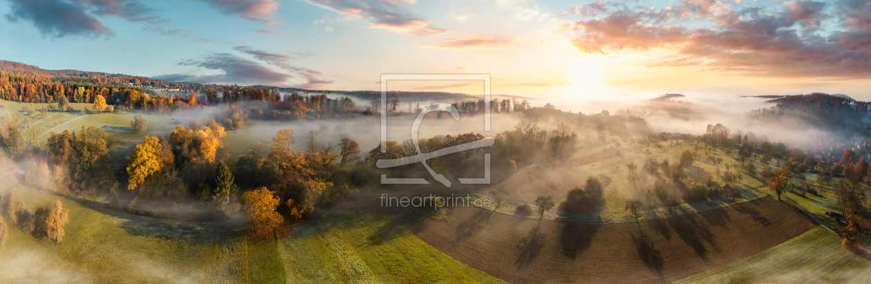 Bild-Nr.: 12276516 Nebeliger Landschaft bei Sonnenaufgang erstellt von Smileus