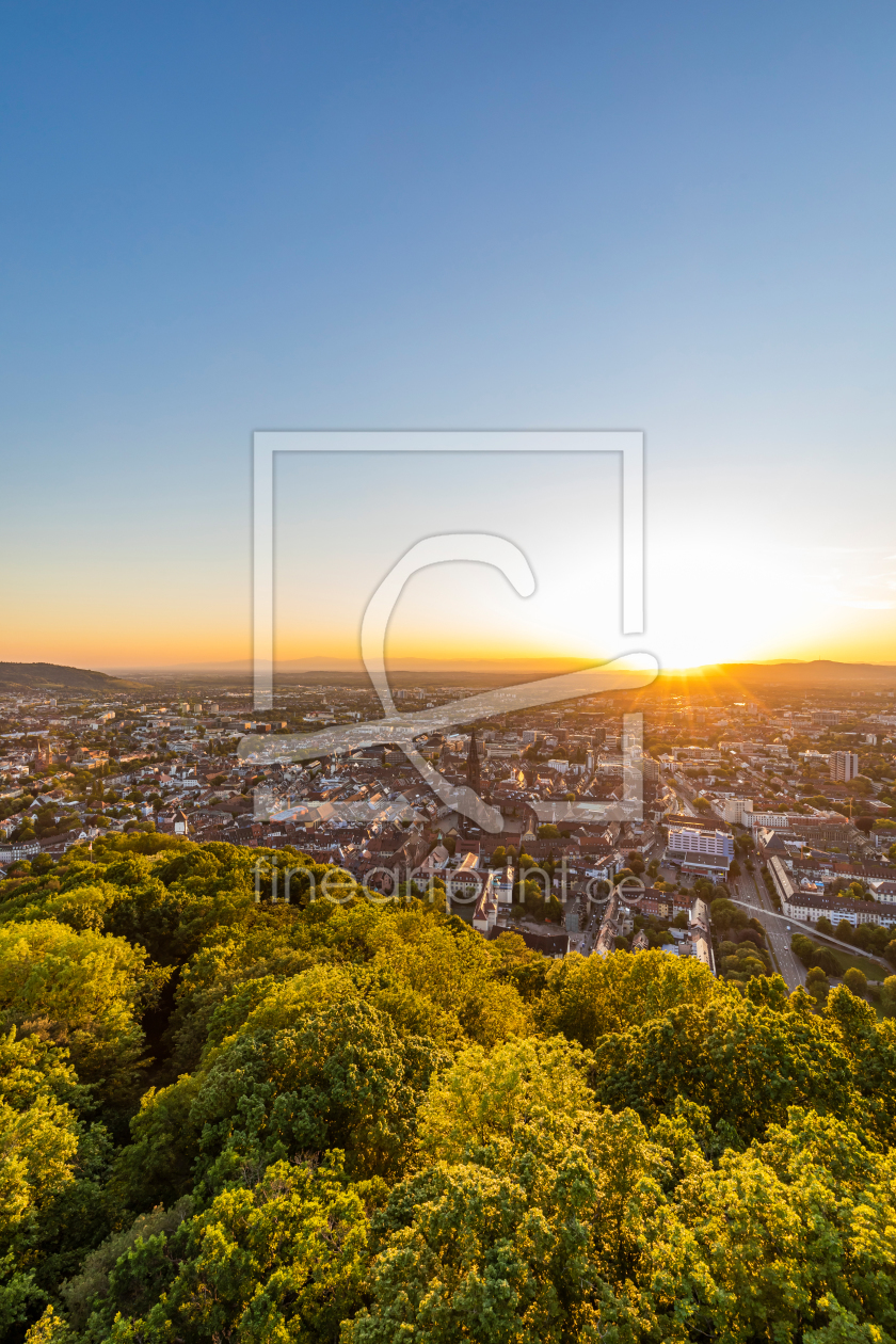 Bild-Nr.: 12279505 Freiburg im Breisgau bei Sonnenuntergang erstellt von dieterich
