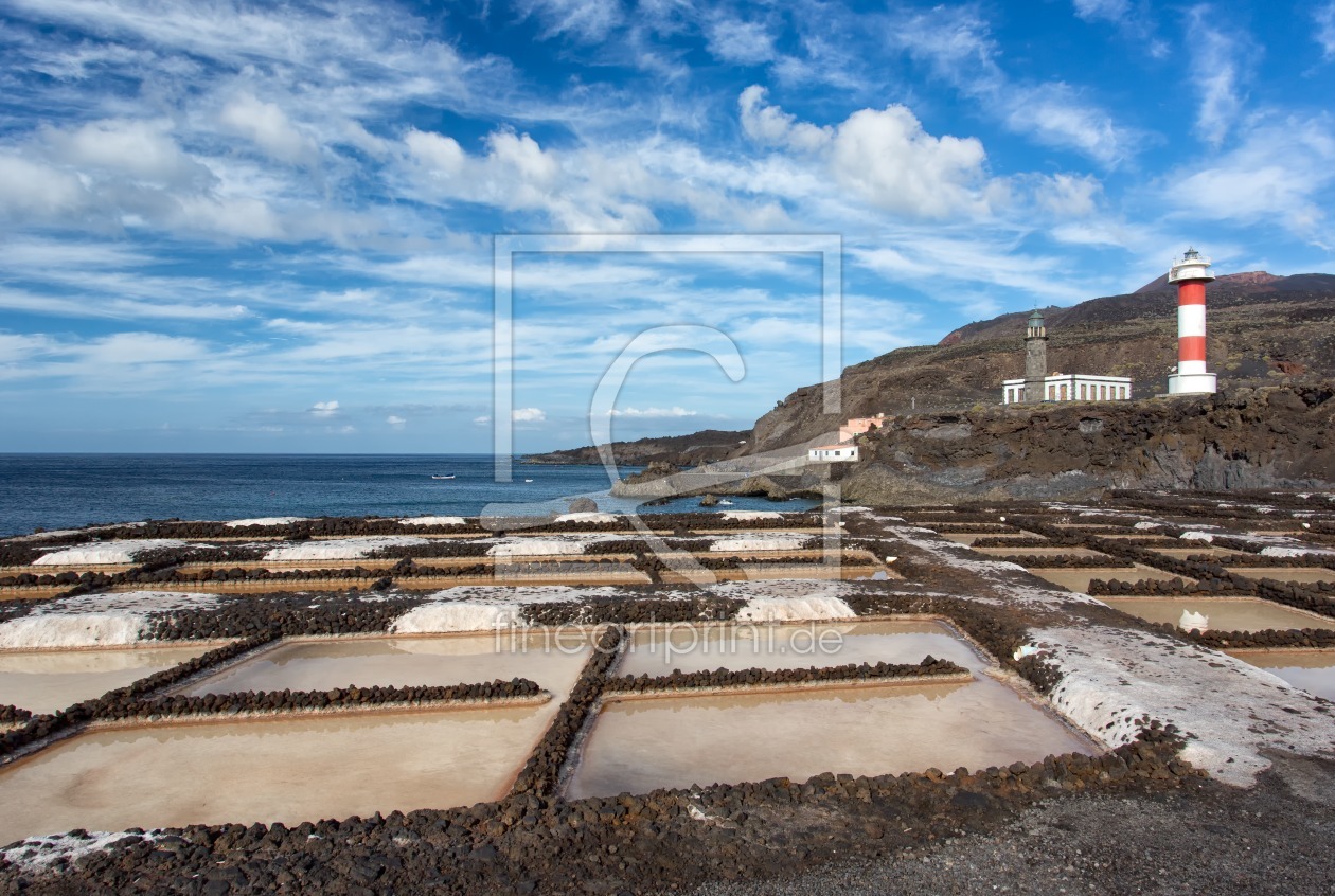 Bild-Nr.: 12281721 Salinen und Leuchtturm auf La Palma erstellt von Angelika Stern