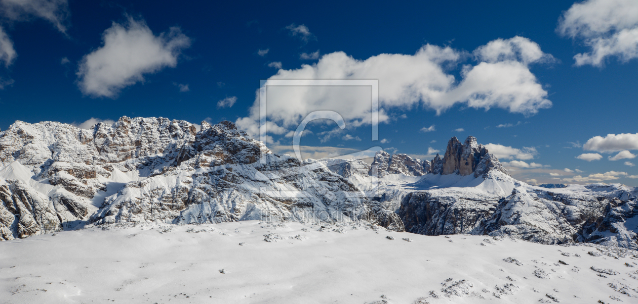 Bild-Nr.: 12282347 Dolomitenpanorama mit drei Zinnen erstellt von Bettina Schnittert