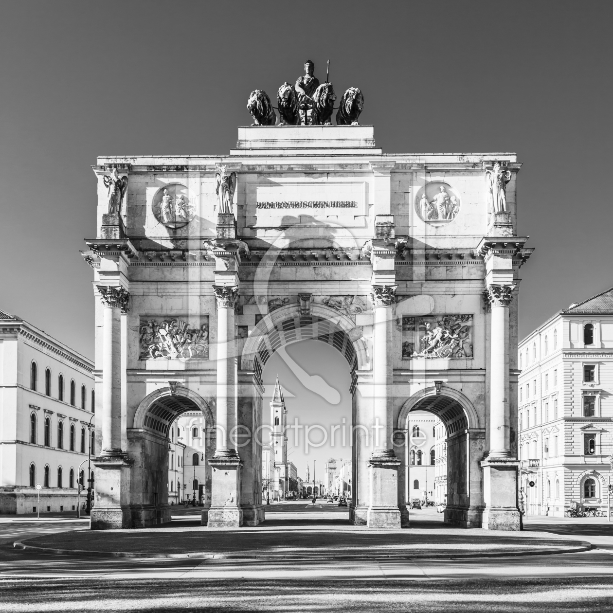 Bild-Nr.: 12289399 Siegestor in München - Schwarzweiss erstellt von dieterich