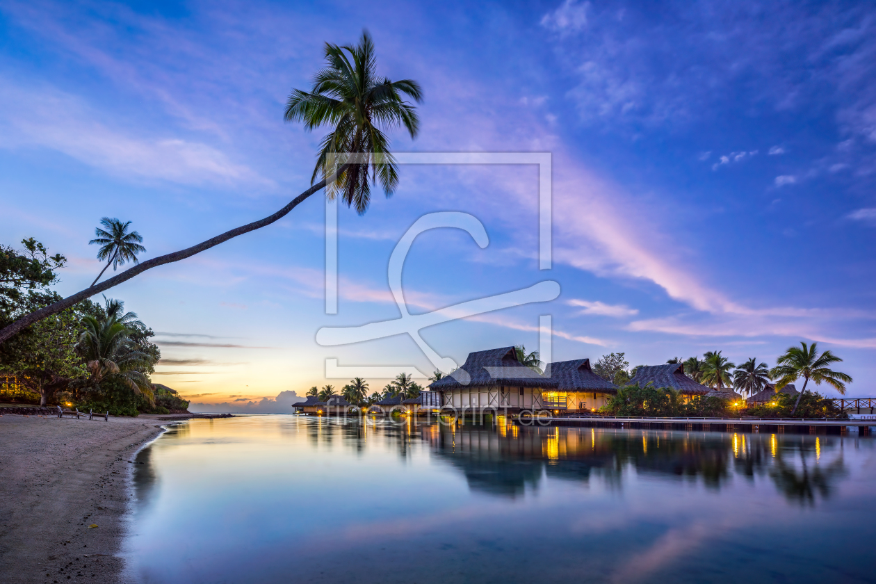 Bild-Nr.: 12296078 Sonnenuntergang auf Moorea erstellt von eyetronic