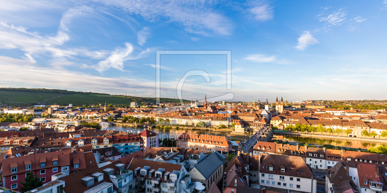 Bild-Nr.: 12297210 Panorama Würzburg in Franken erstellt von dieterich