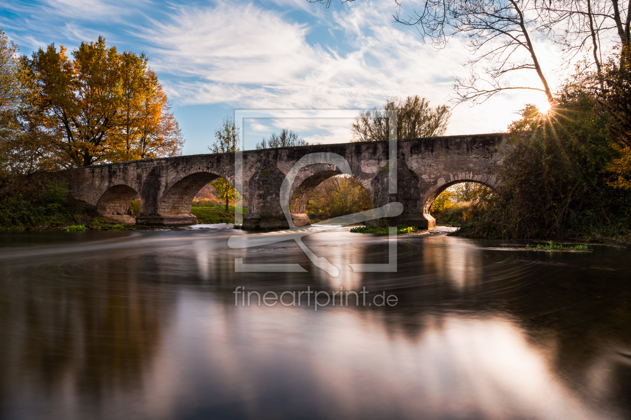 Bild-Nr.: 12297313 Brücke über Altmühl in Herbststimmung erstellt von raphotography88