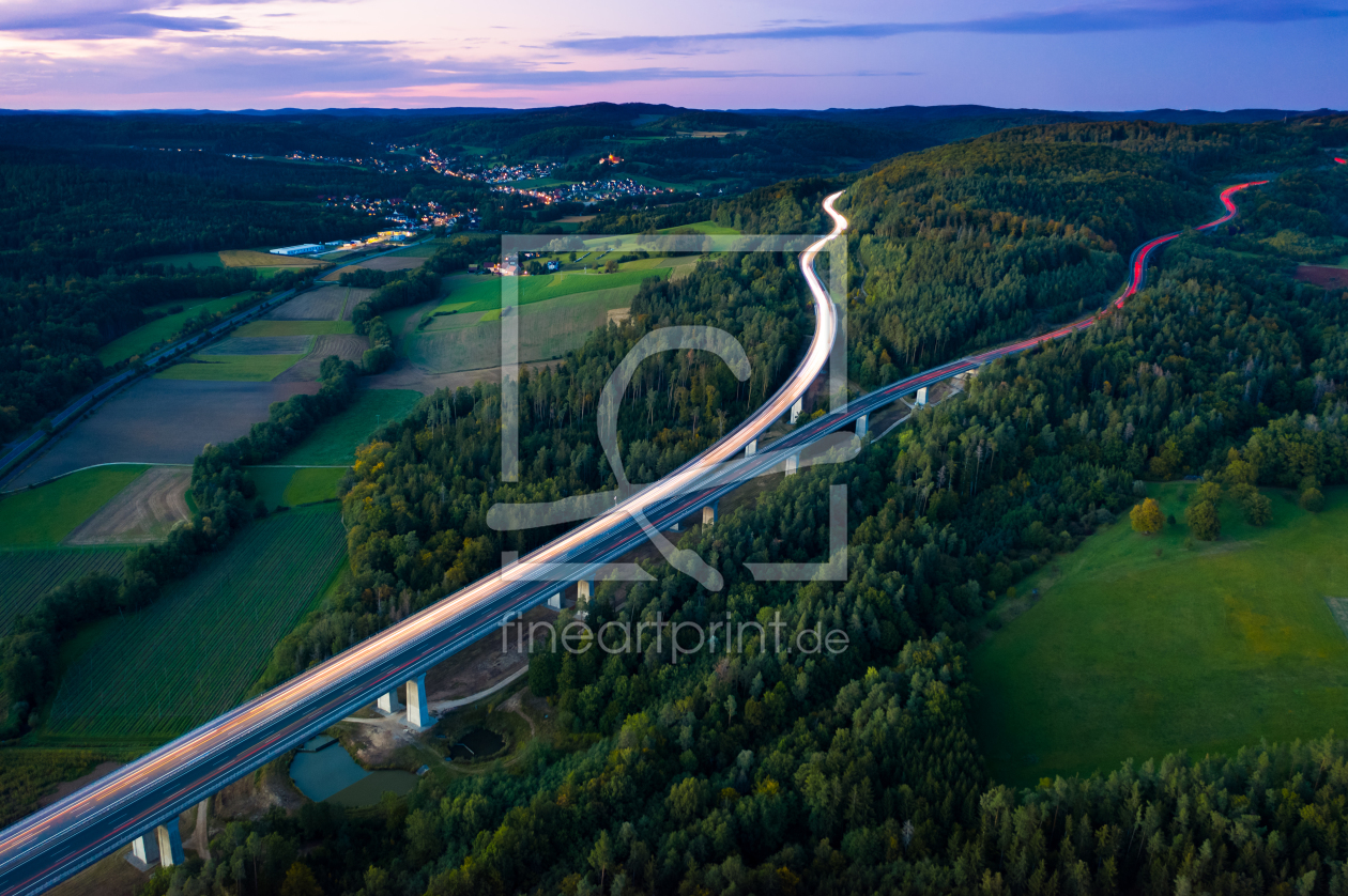 Bild-Nr.: 12301212 Luftaufnahme Autobahn Langzeitbelichtung erstellt von raphotography88